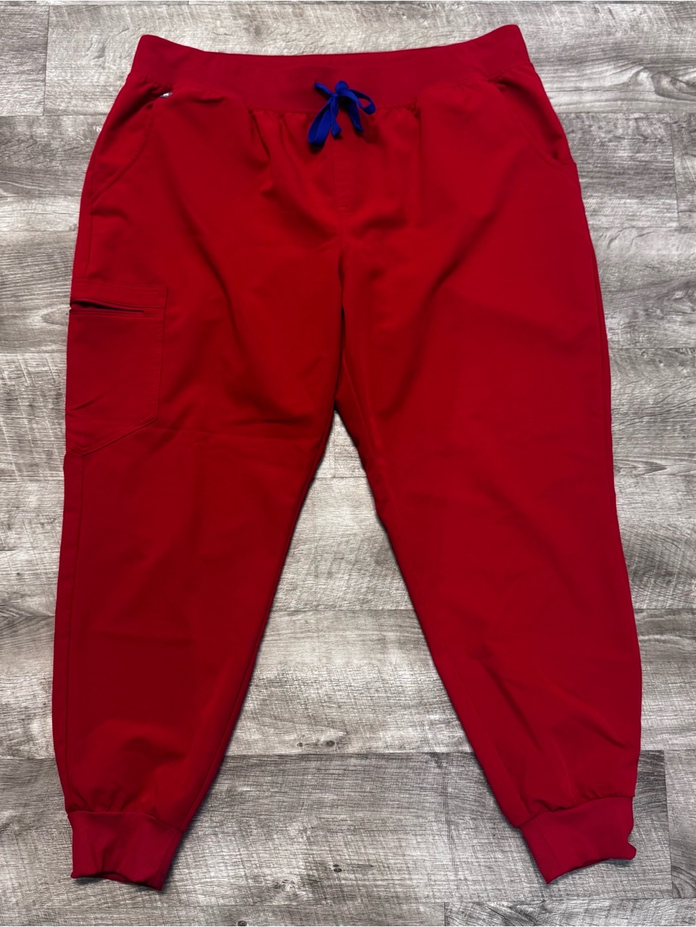 FIGS Zamora Jogger Scrub Pant Bright Red Womens Sz. XXL/P
